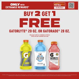 FREE Gatorade Water 1L when you buy 2.